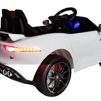 Coche eléctrico infantil JAGUAR F-type 12V, BLANCO, mando rc - BC-5388 AT-5388
